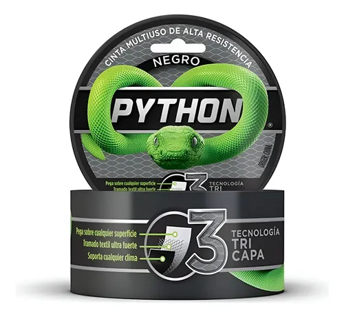 CINTA PARA DUCTTO NEGRO PYTHON