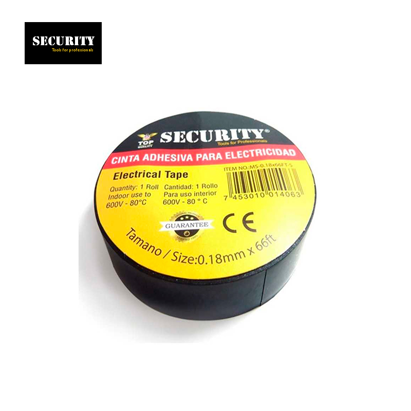 TAPE NEGRO P/ELECTRICISTA 66FT SECURITY