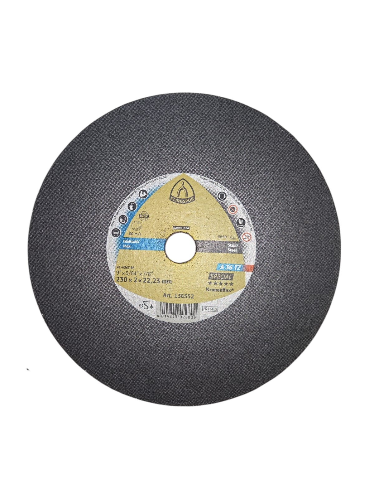 DISCO CORTE INX/MT PL 9¨ KLINGSPOR