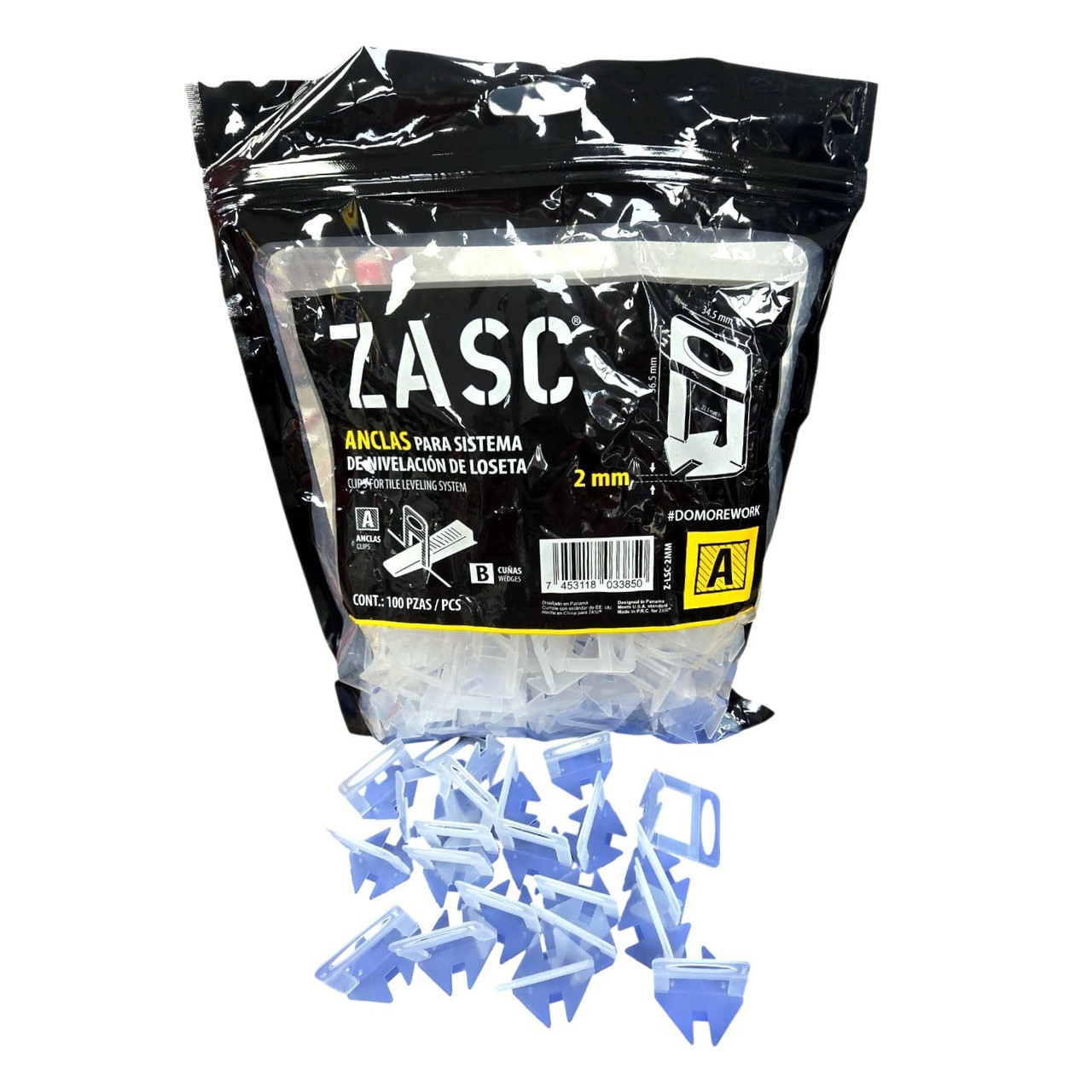 NIVELADORES 2MM 100PCS ZASC