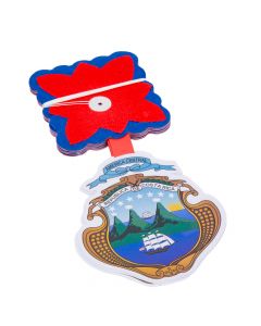 GUIRNALDA  CON ESCUDO BUHO