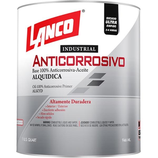 ANTICORROSIVO INDUSTRIAL NEGRO 1/4 LANCO