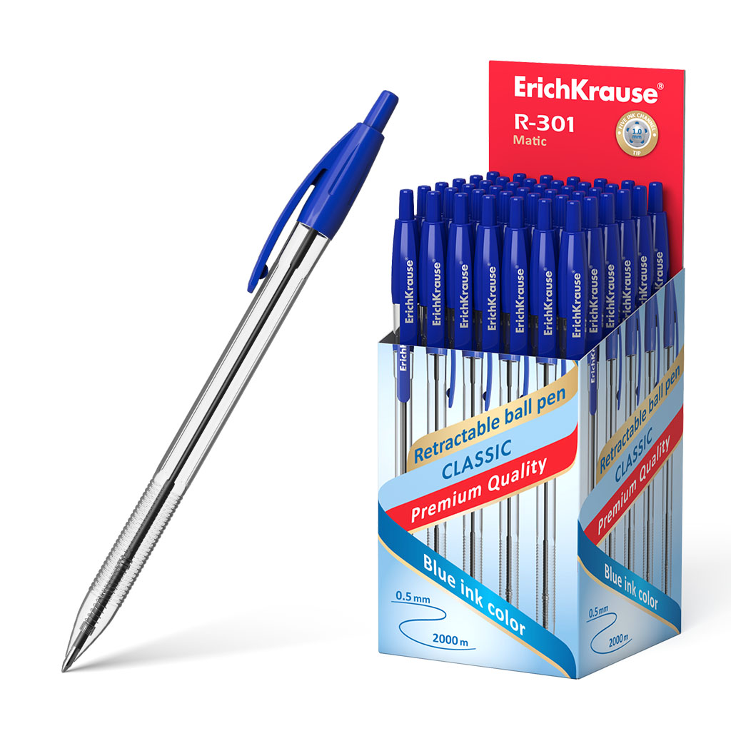 BOLIGRAFO RETRACTIL EK AZUL MEDIANO ERIC