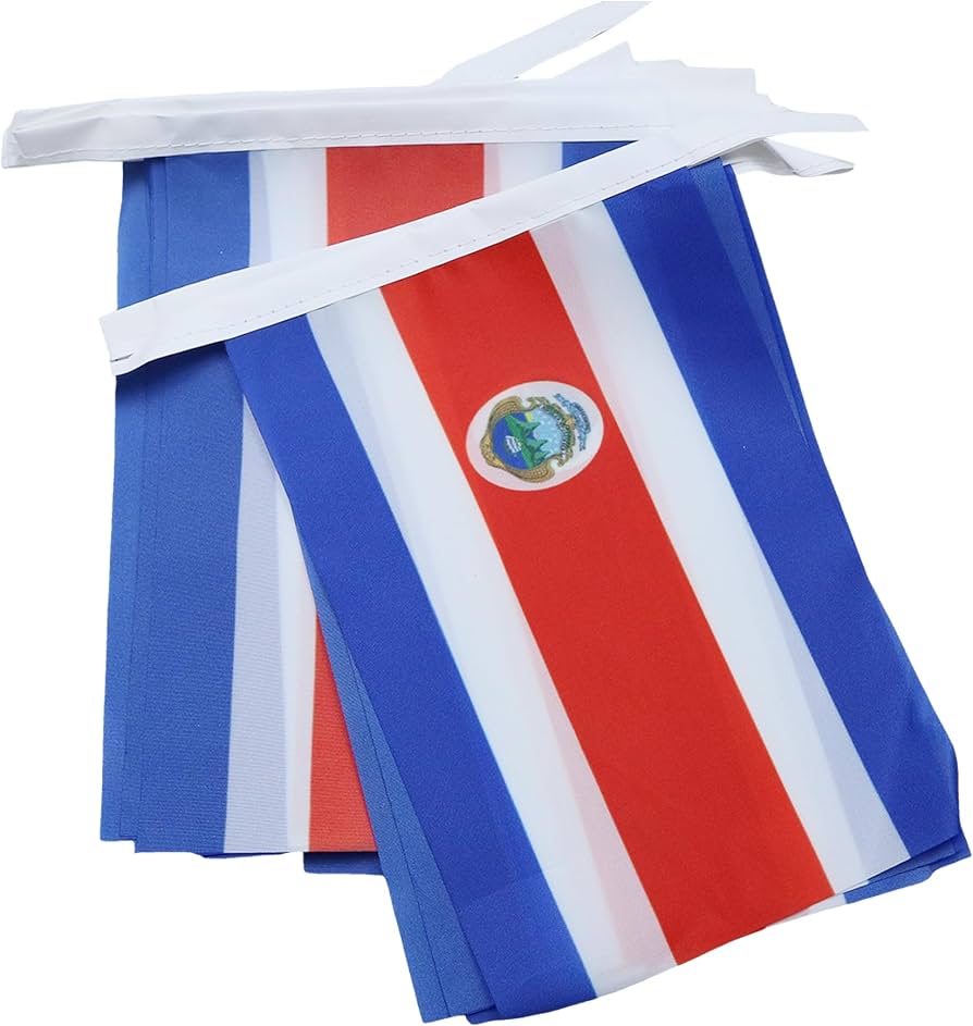 BANDERINES BANDERAS DE COSTA RICA 15 PCS