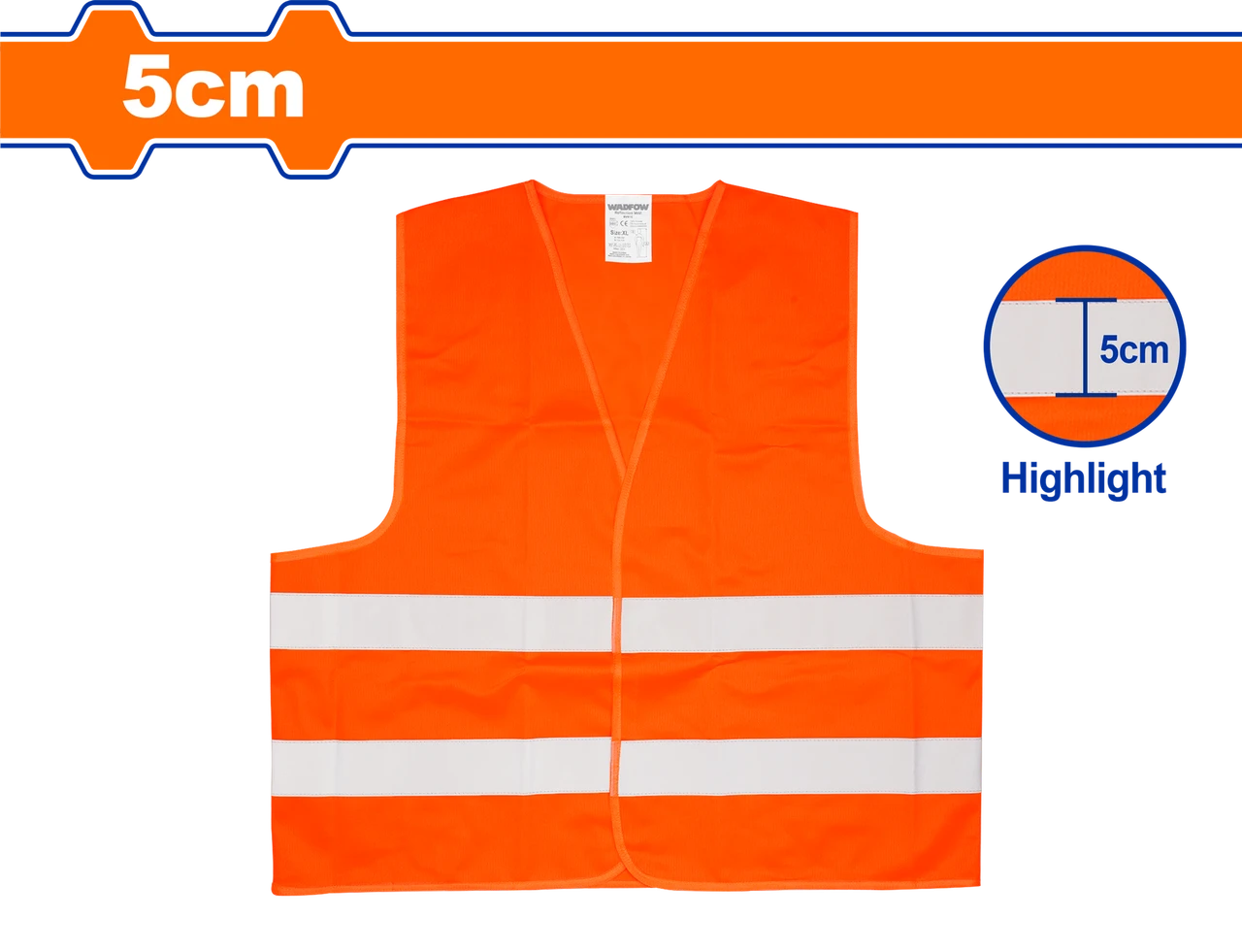 CHALECO DE SEGURIDAD WADFOW NARANJA REFLECTIVO